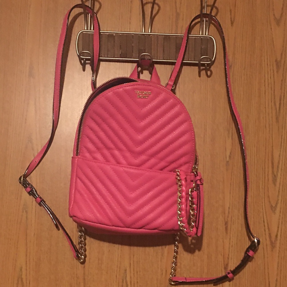 Victoria’s Secret mini backpack 8”wide 10”tall